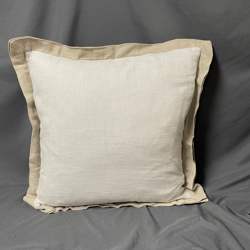 Tan Linen Pillow