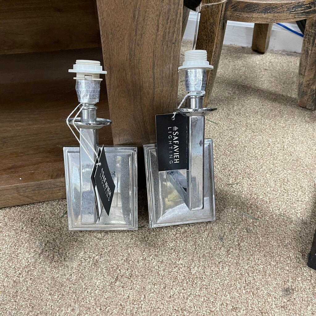 Pair Silver Wall Sconces