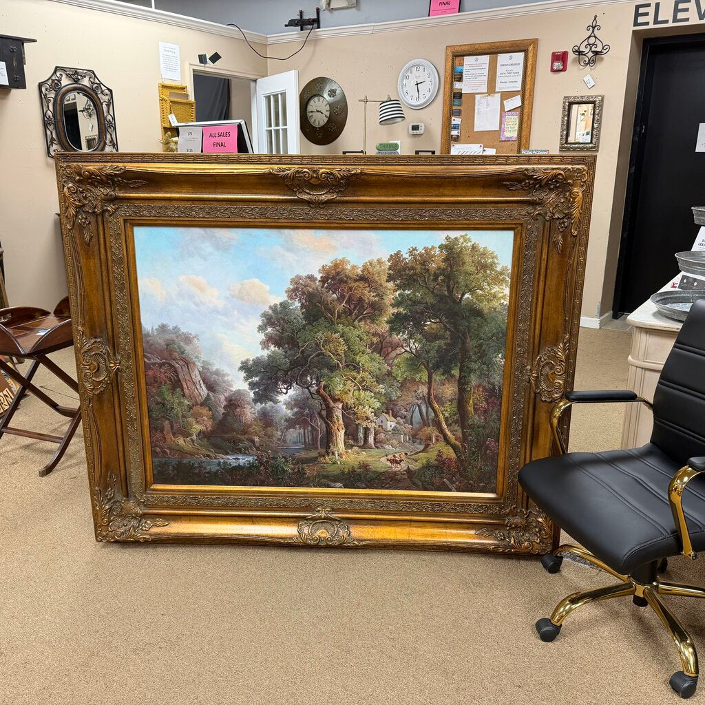 Large English Countryside Painting