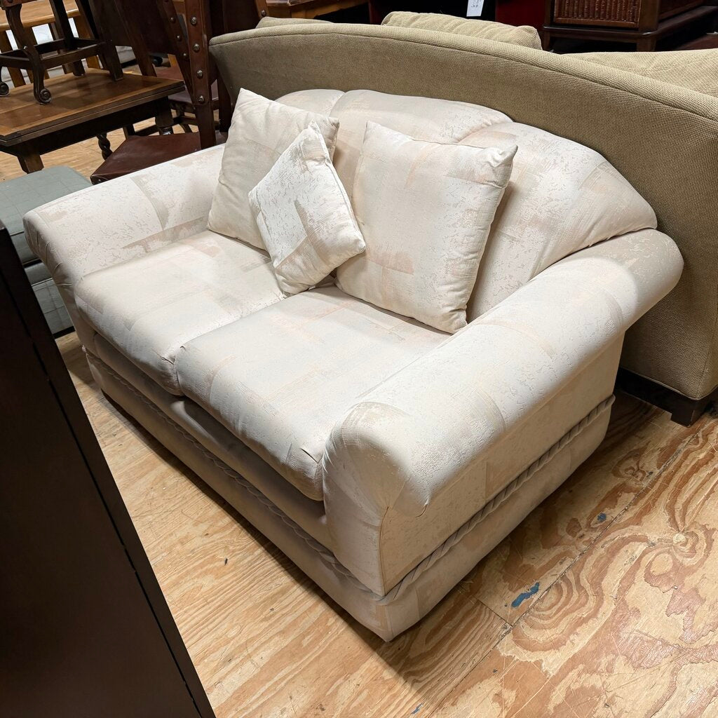 Vintage Pink Patterned Loveseat