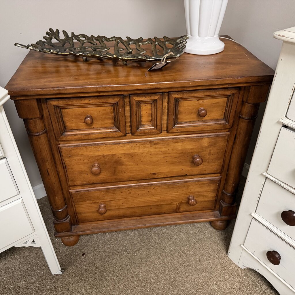 3-Drawer Wood Accent Chest