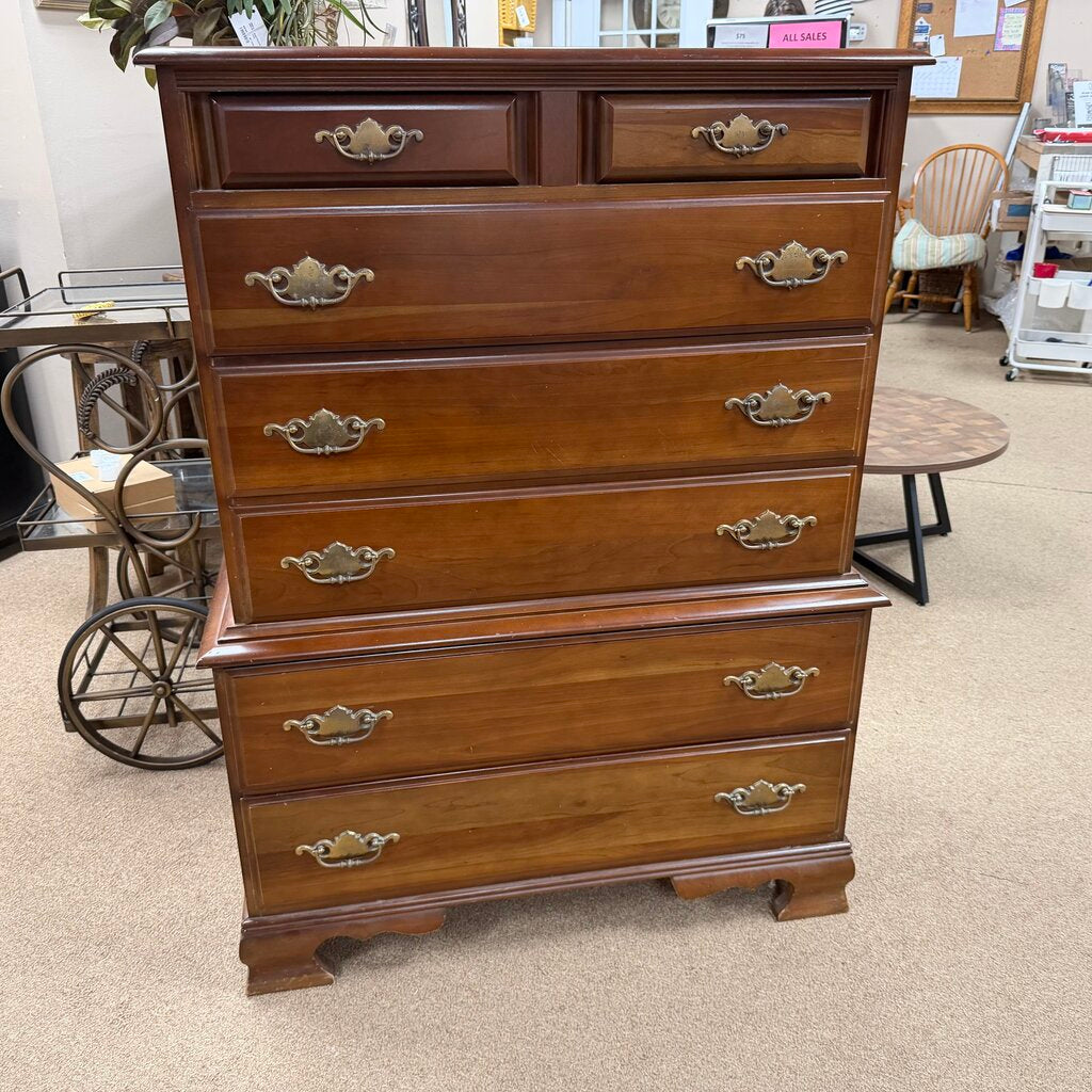 Tall Wood Chest of Drawers
