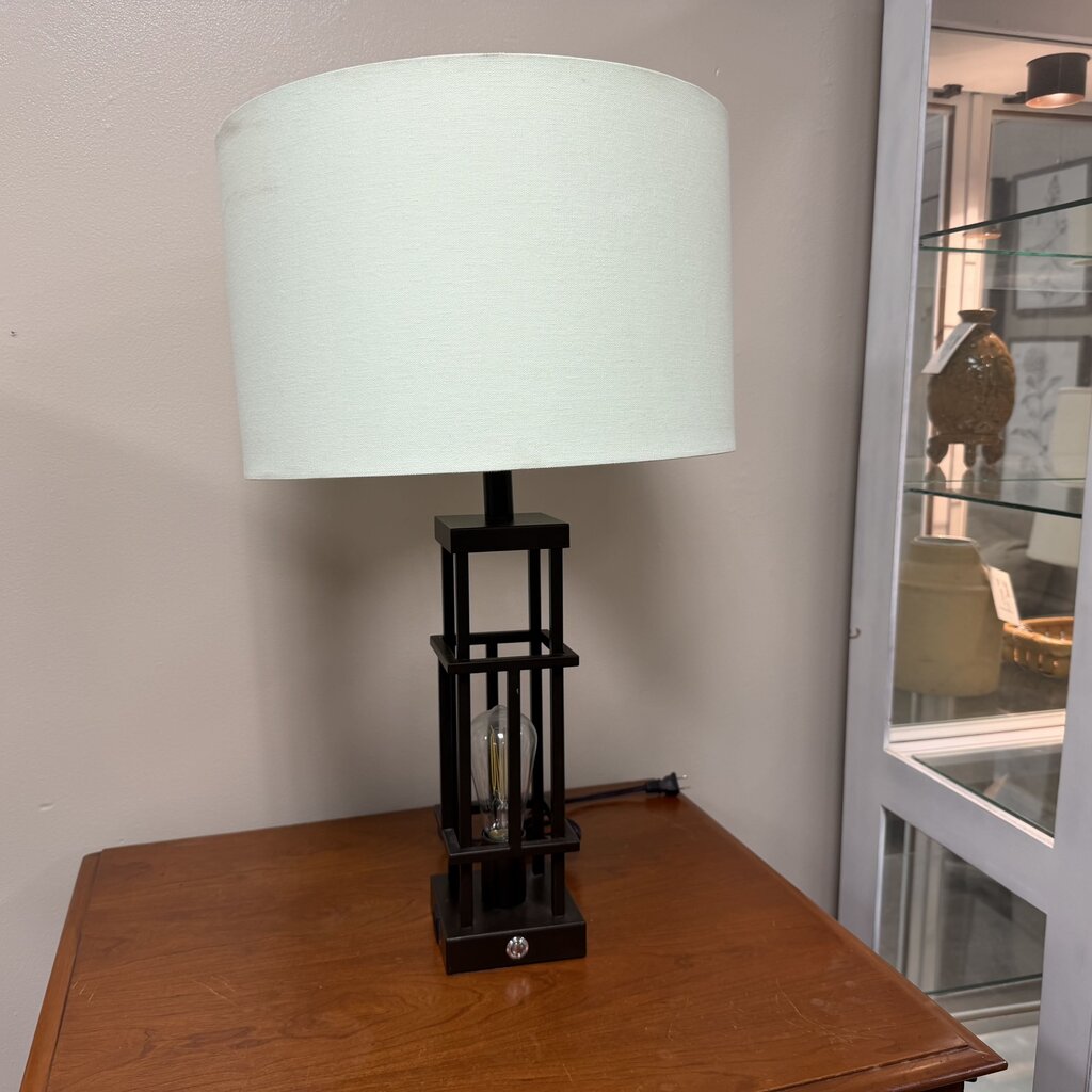 Metal Cage Style Lamp