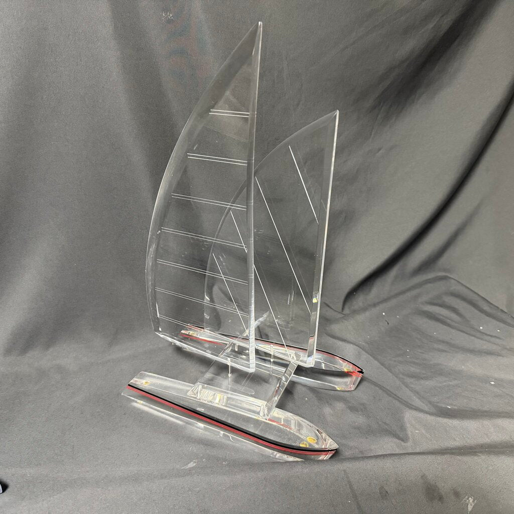 Lucite Sailboat
