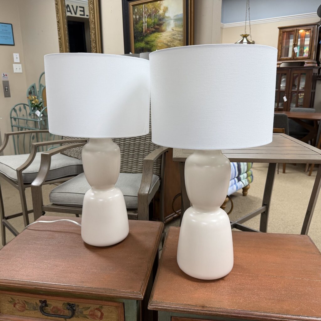 Pair Ceramic Lamps