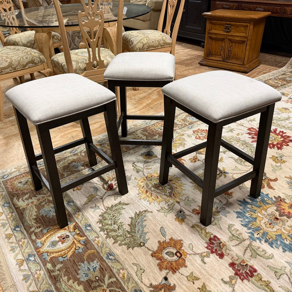 Set/3 Backless Stools