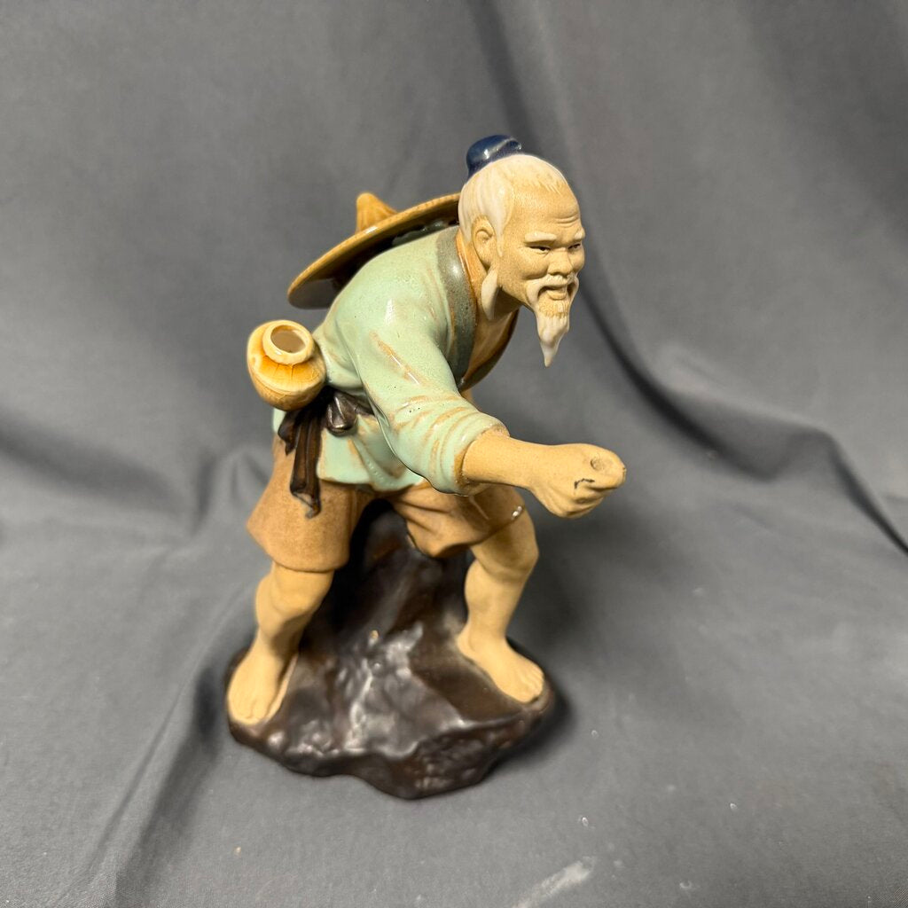Vintage Chinese Mud Man Figurine