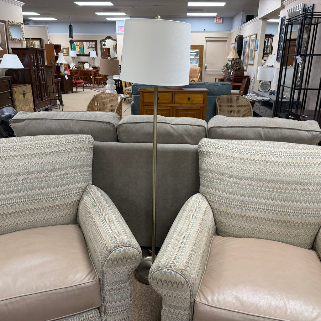 Brushed Silver Floor Lamp