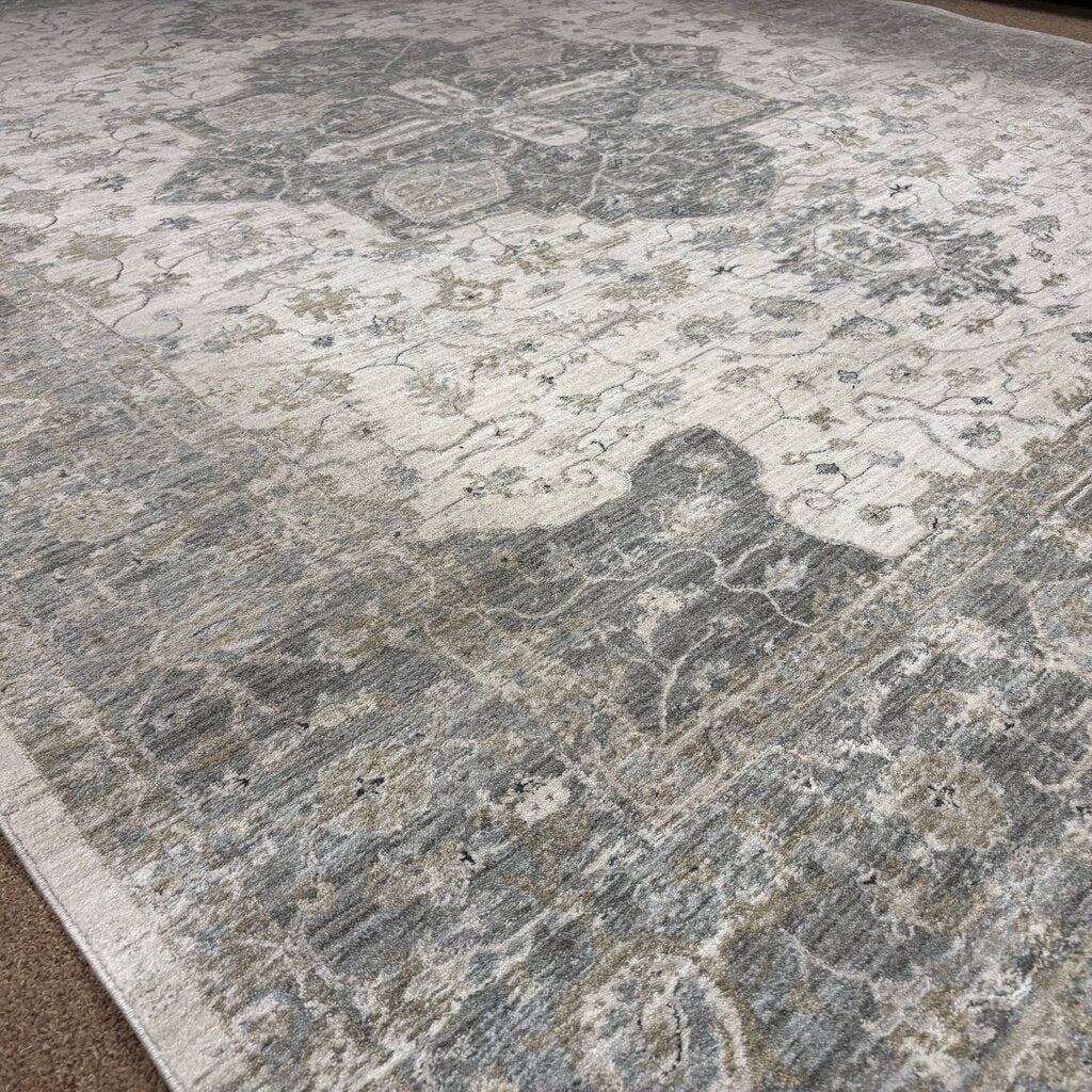 Distressed Style Polyester Rug