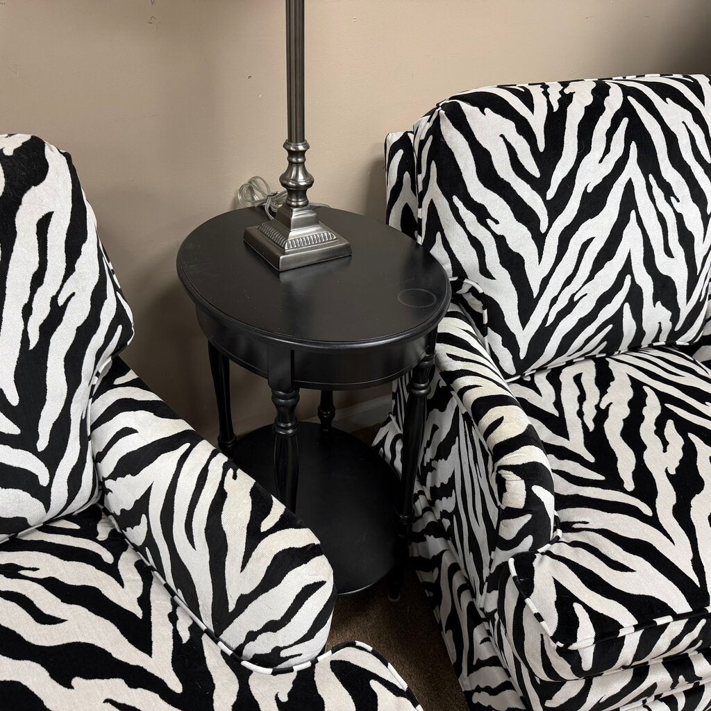 Pair Round Side Tables