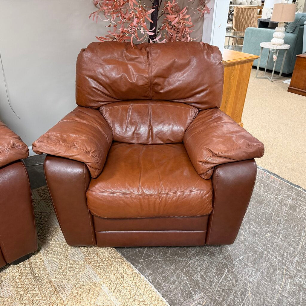 Top Grain Leather Oversized Recliner