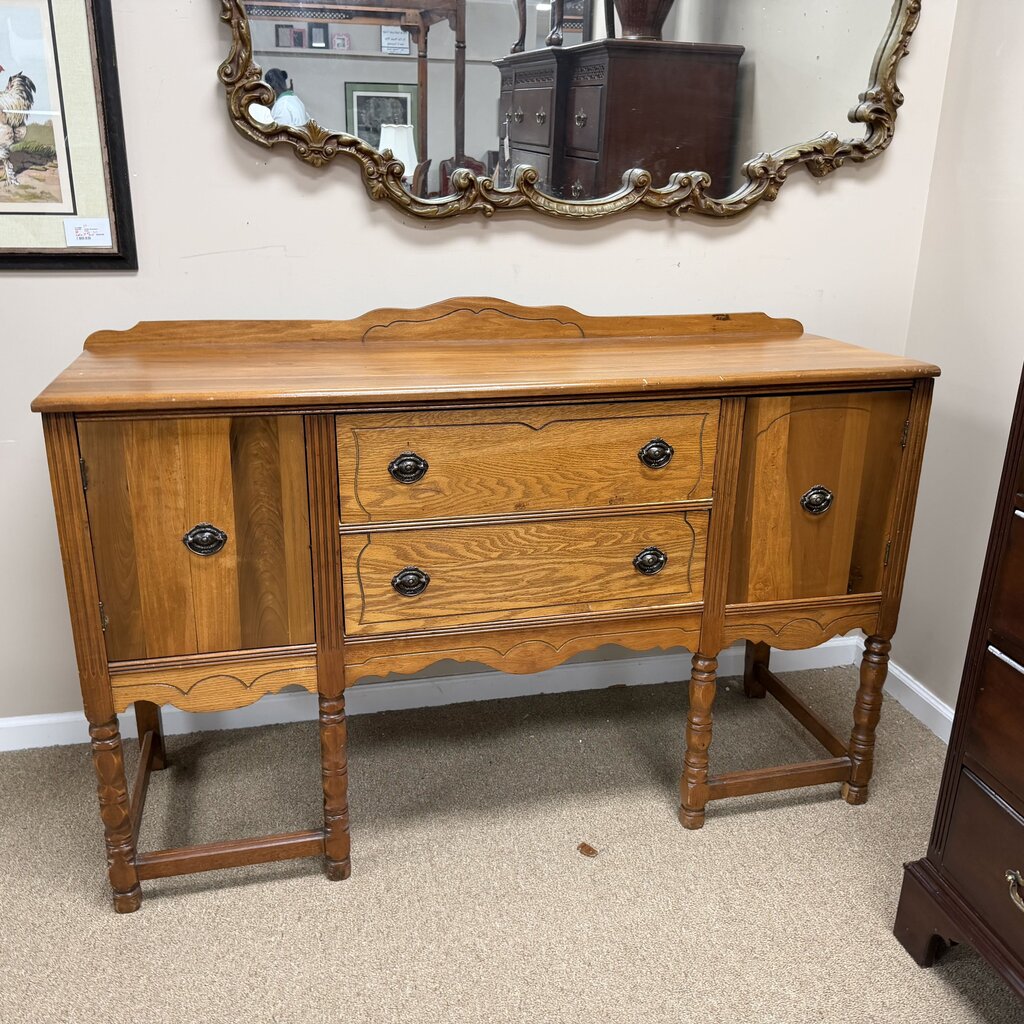Vintage Oak Sideboard/Buffet/Server