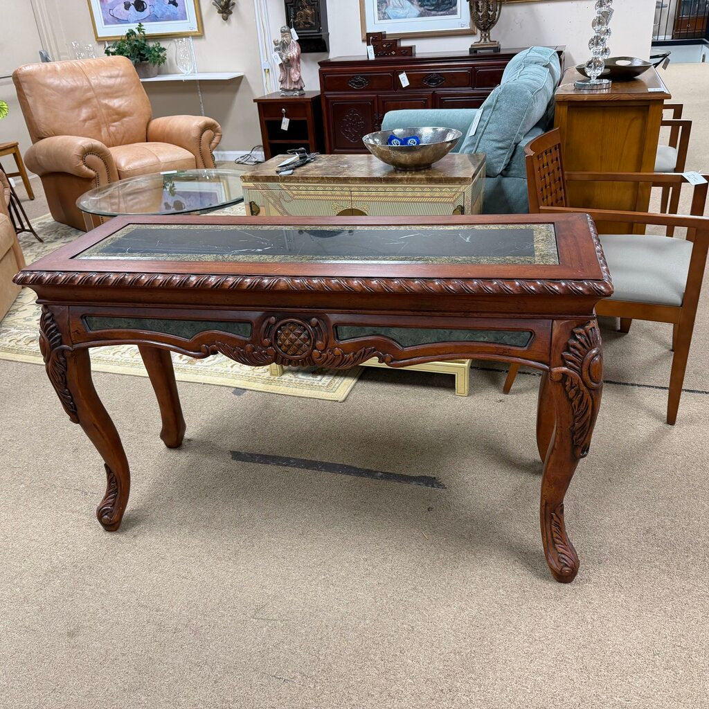 Wood + Marble Console Table