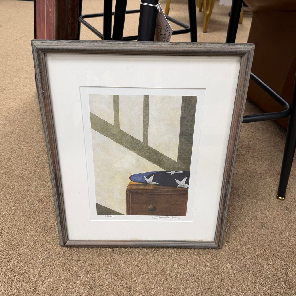 Signed Numbered Flag Print