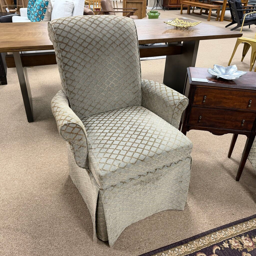 Pair Upholstered Accent Chairs