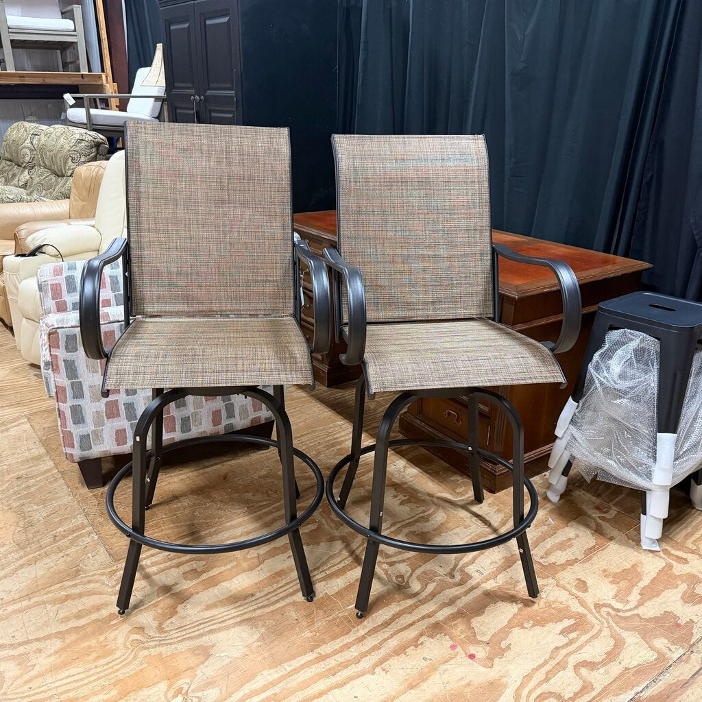 *NEW* Pair Outdoor Bar Stools