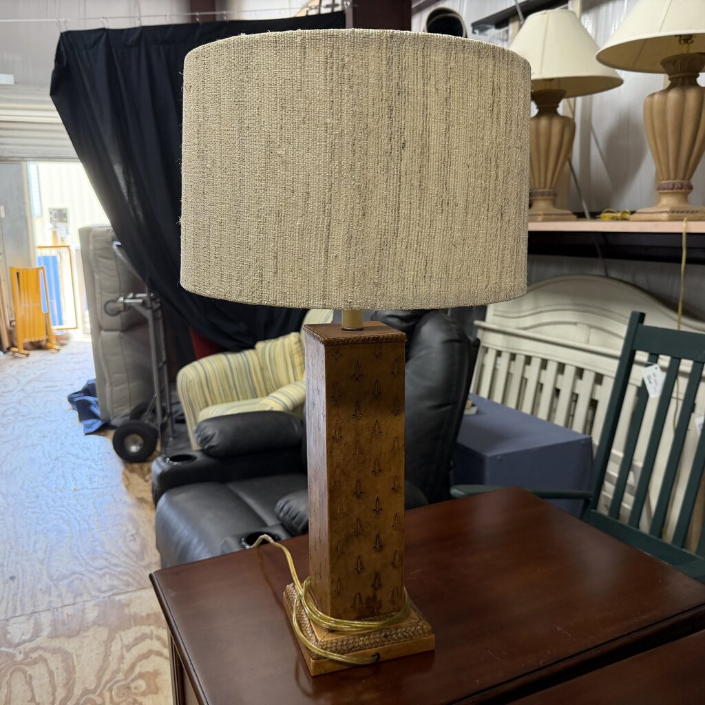Leather Table Lamp