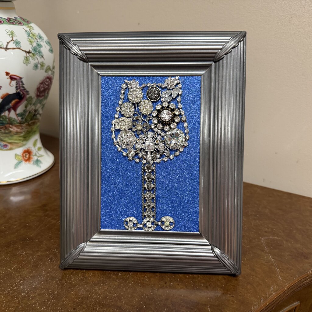 Framed Vintage Jewelry Art