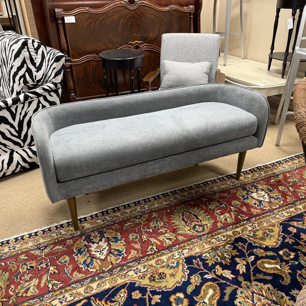 Upholstered Curved Back Bench