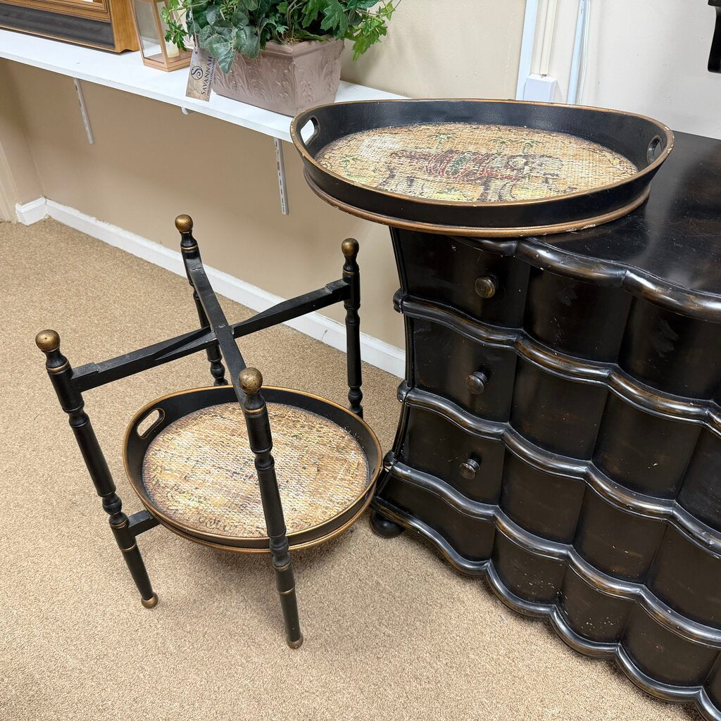 2-Tier Serving Tray Side Table