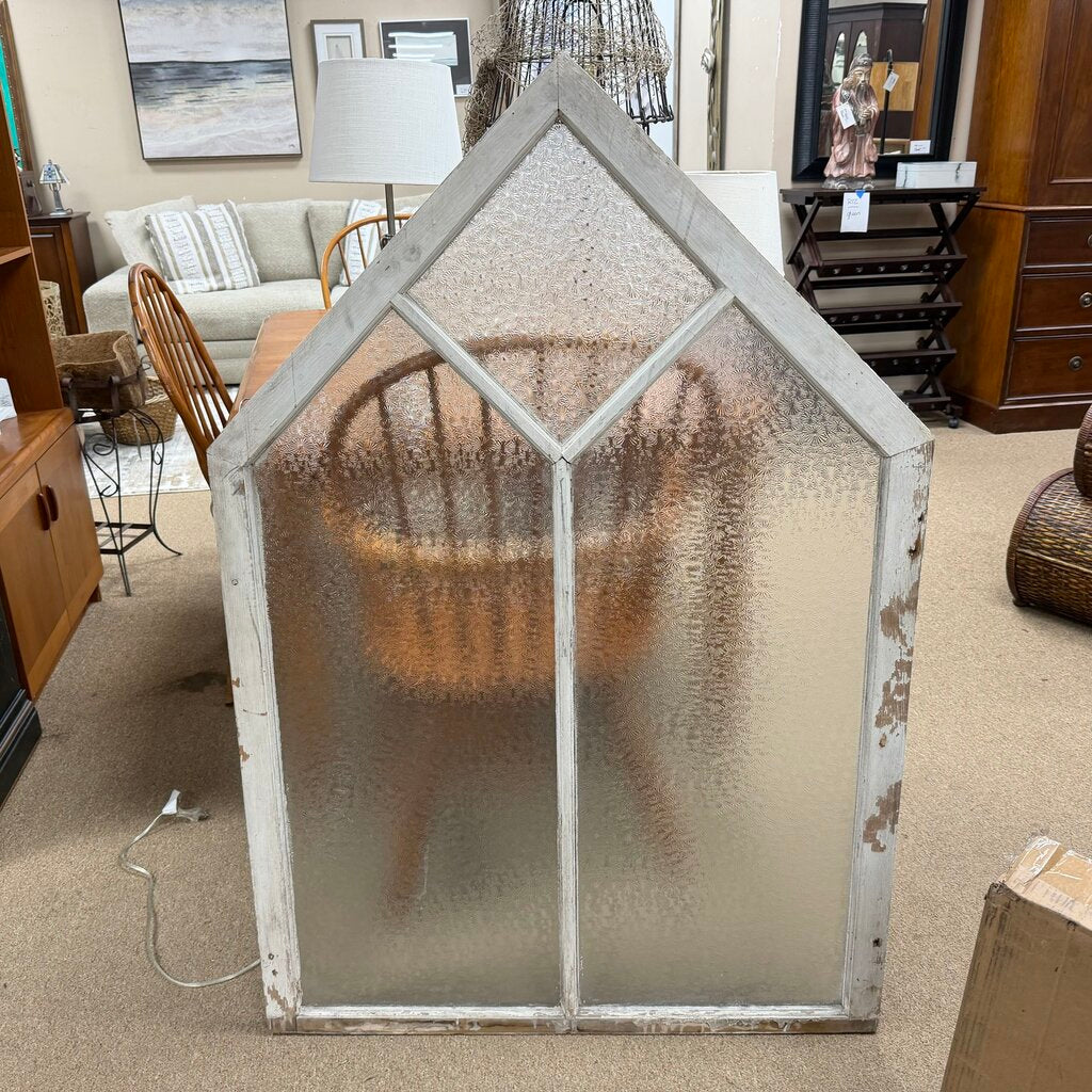 Vaulted Window Pane Decor