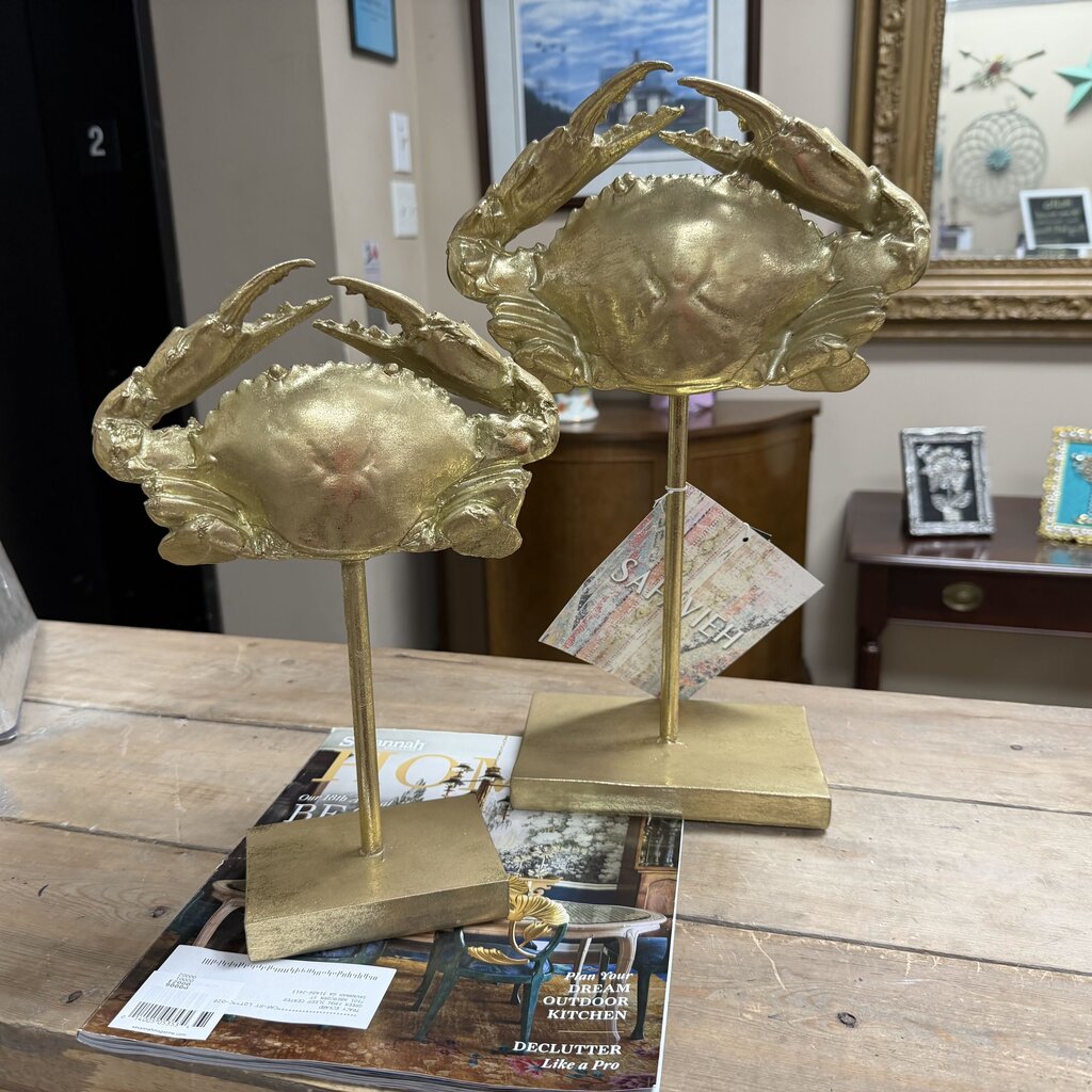 *NEW* Pair Conra Crab Table Decor