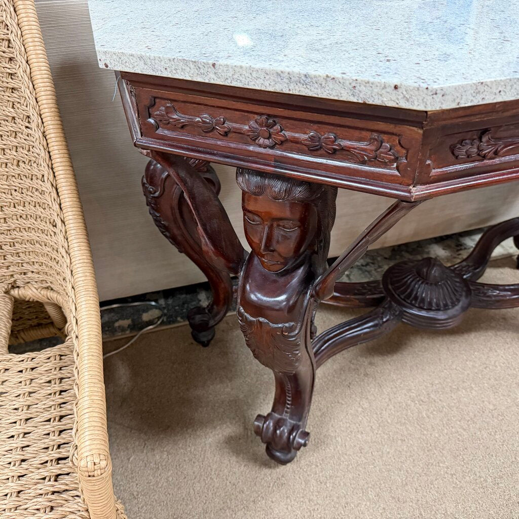 Design Toscano Hapsburg Marble Topped Console Table