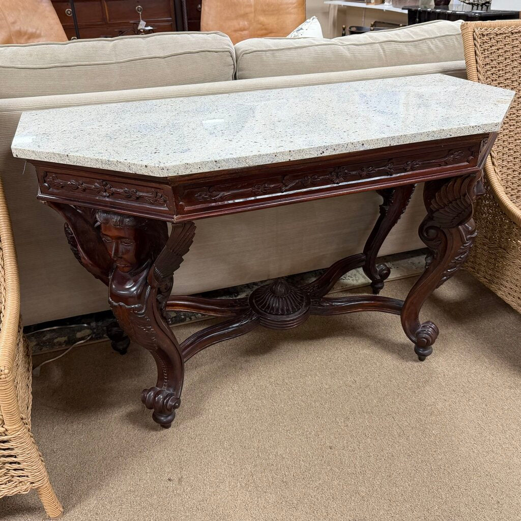 Design Toscano Hapsburg Marble Topped Console Table