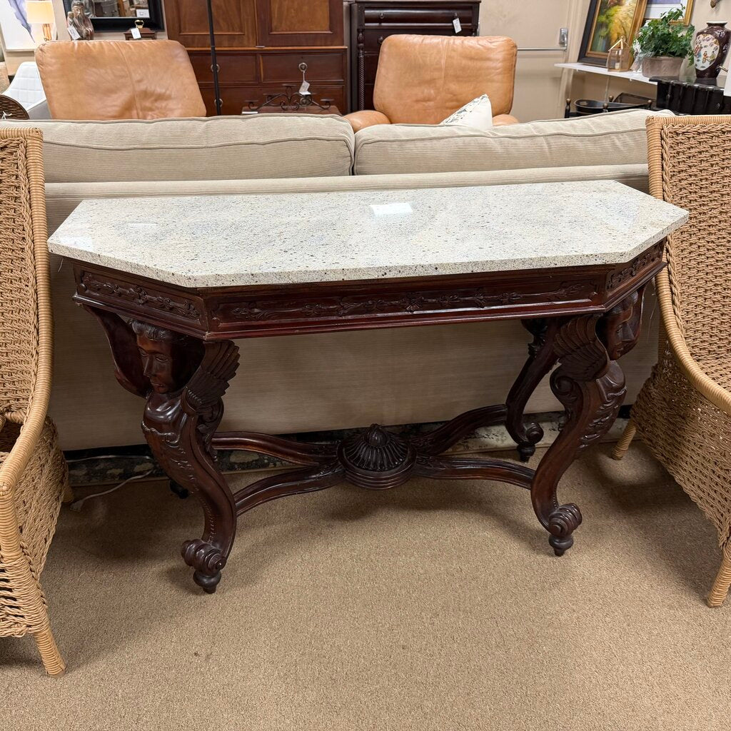 Design Toscano Hapsburg Marble Topped Console Table