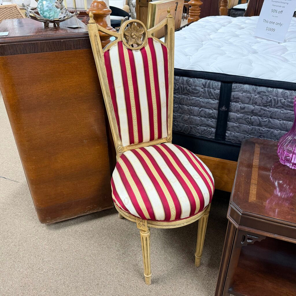Vintage Louis XVI Style Chair w/Decorative Carving