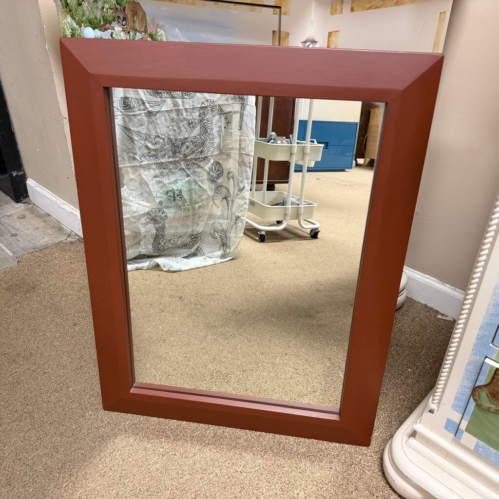 Heavy Wood Framed Mirror