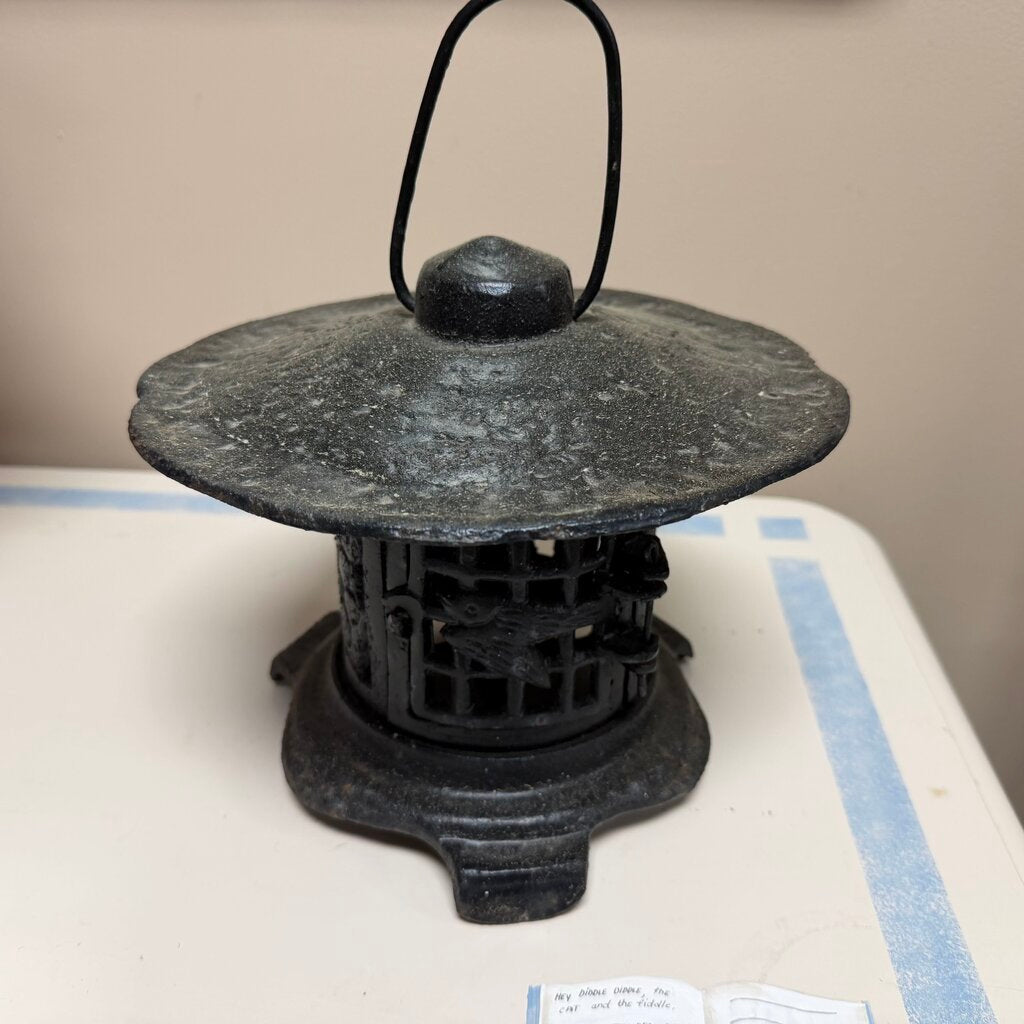Vintage Cast Iron Pagoda Lantern