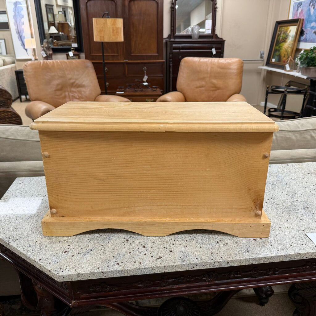 Unfinished Pine Tabletop Chest