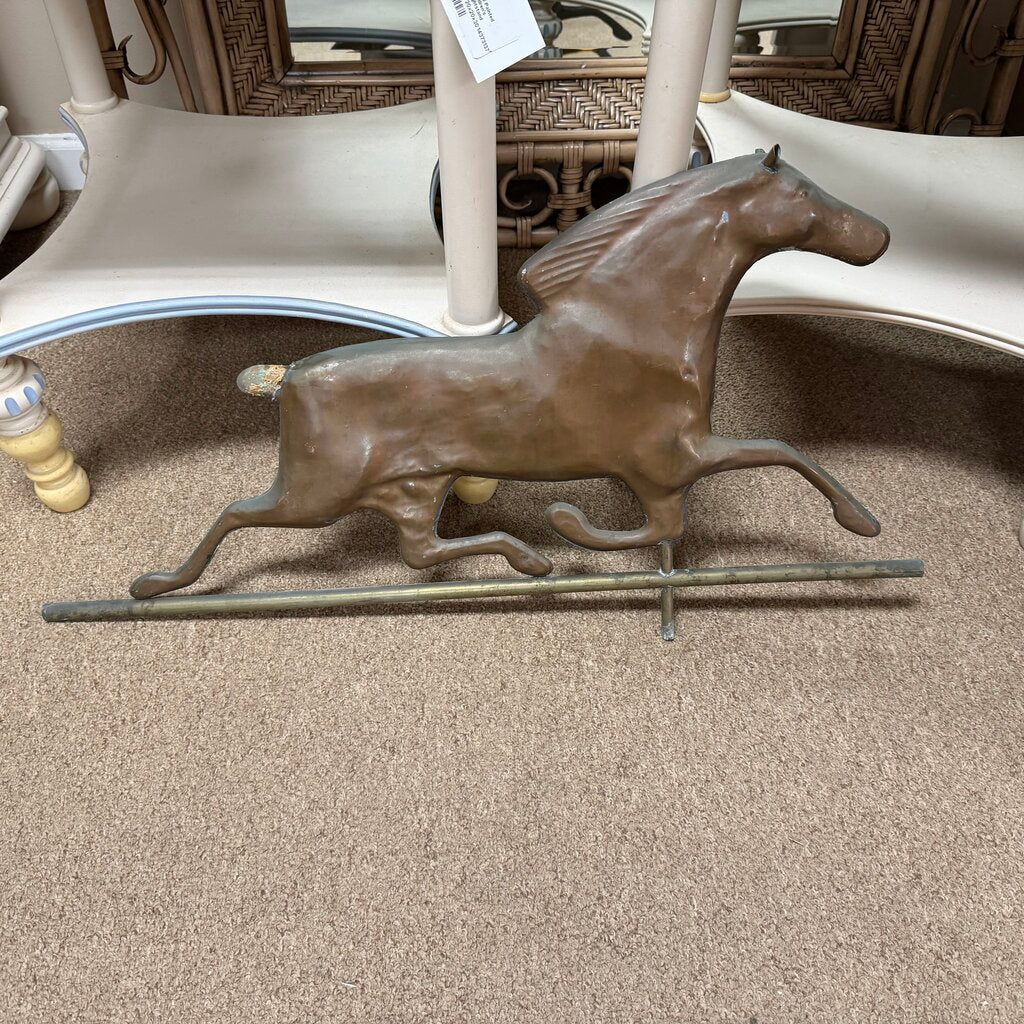 Vintage Metal Horse from Weathervane Wall Decor