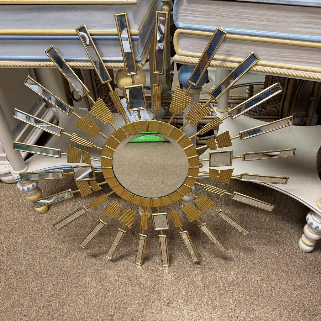 Metal Sunburst Mirror