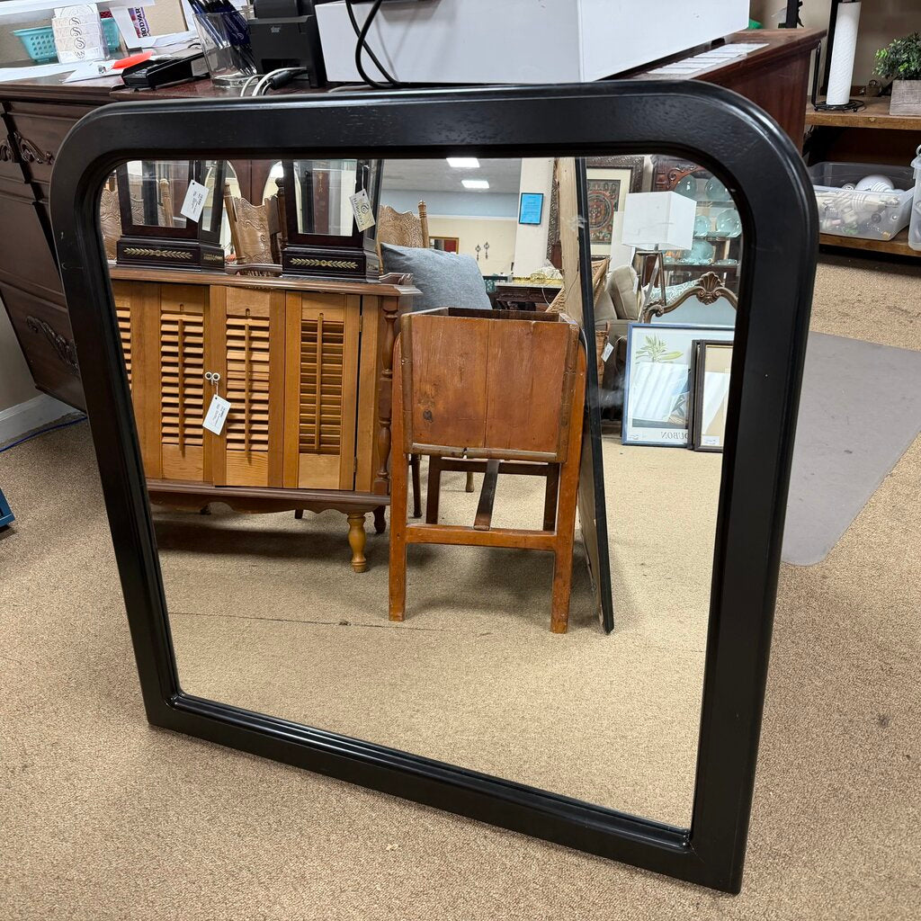 Wood Mirror w/Rounded Edges