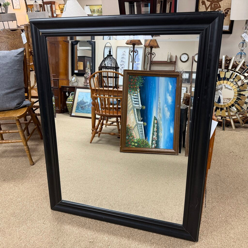 Rectangular Wood Mirror