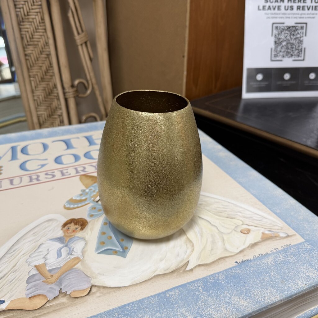 Gold Metal Vase