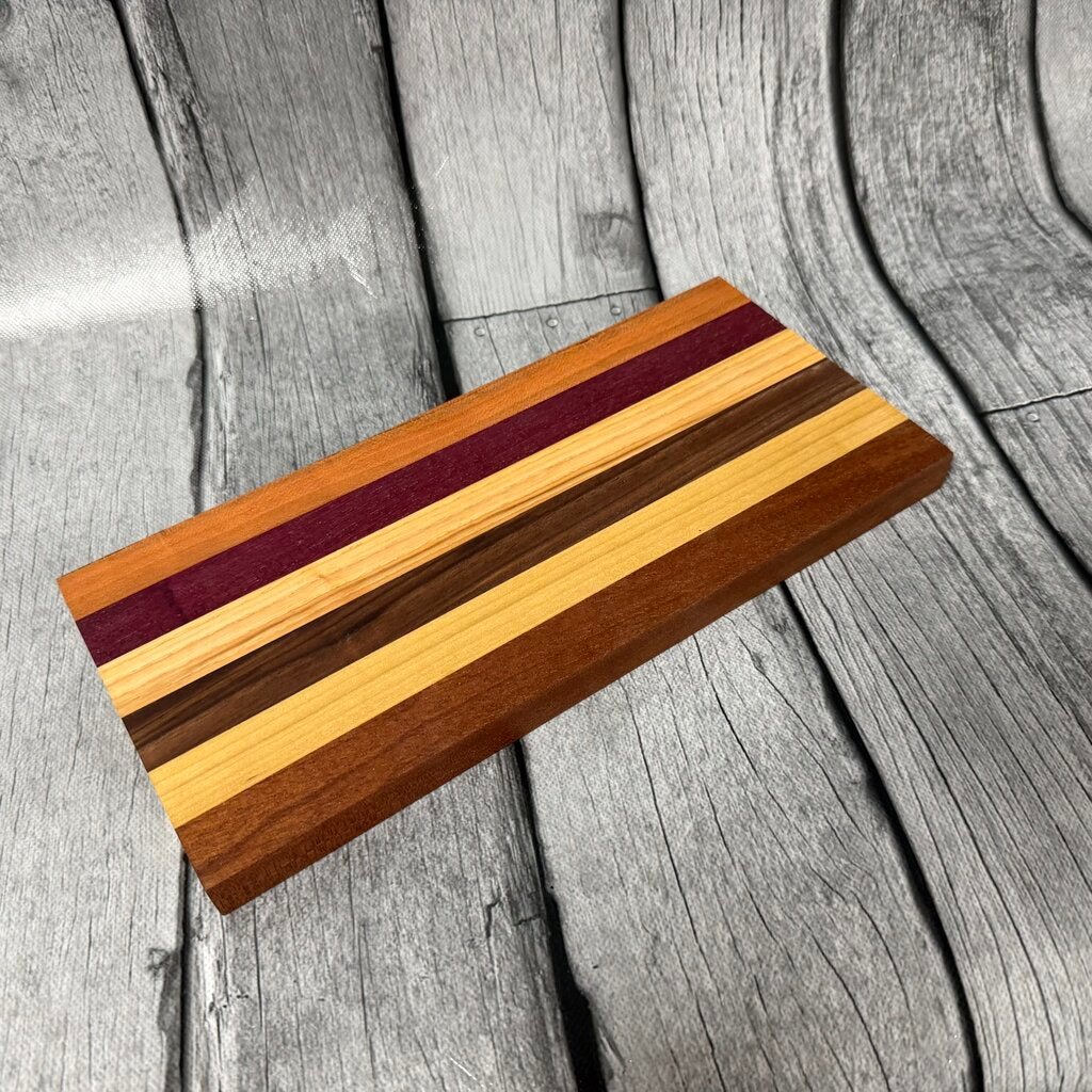 Striped Wood Serving Board