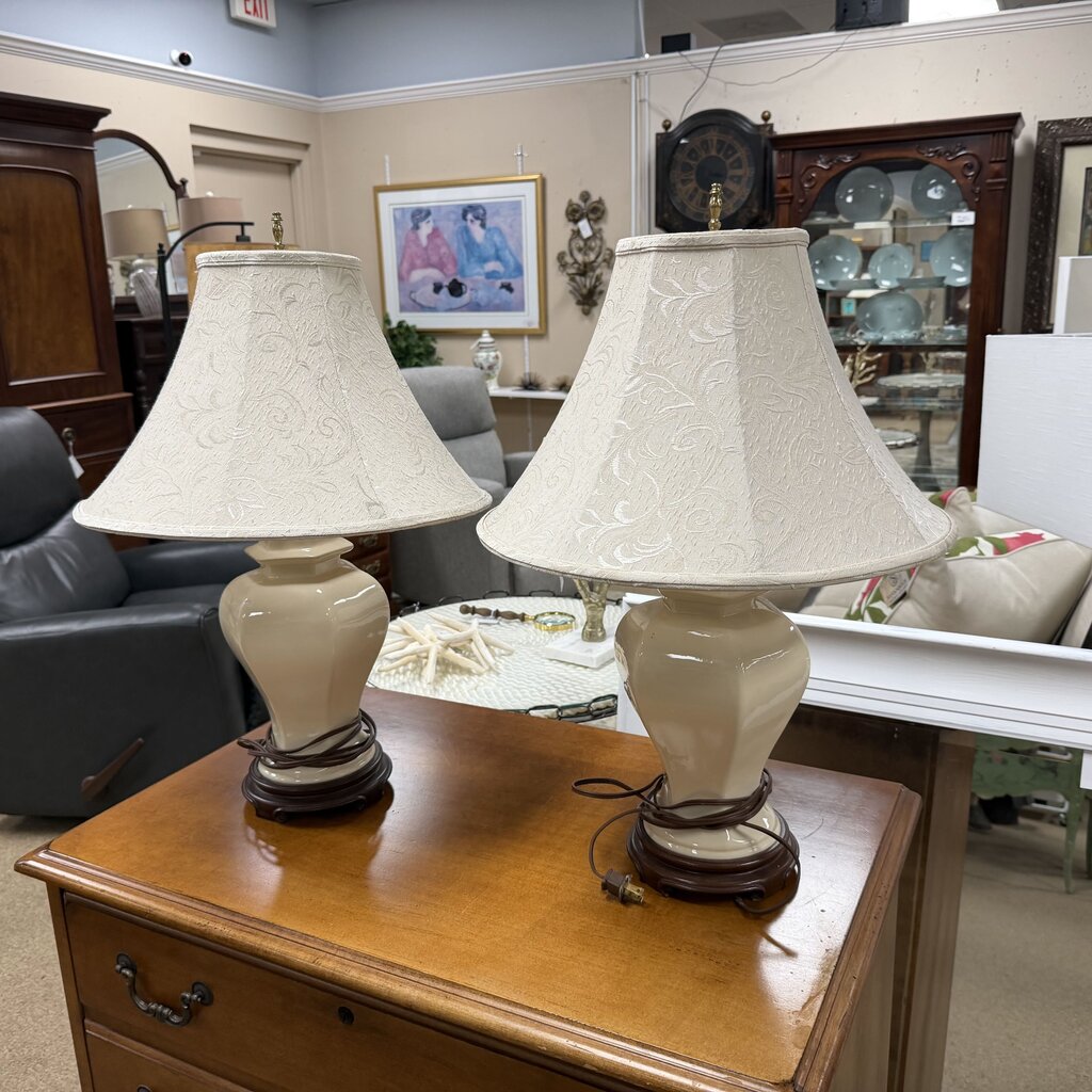 Pair Ceramic Lamps