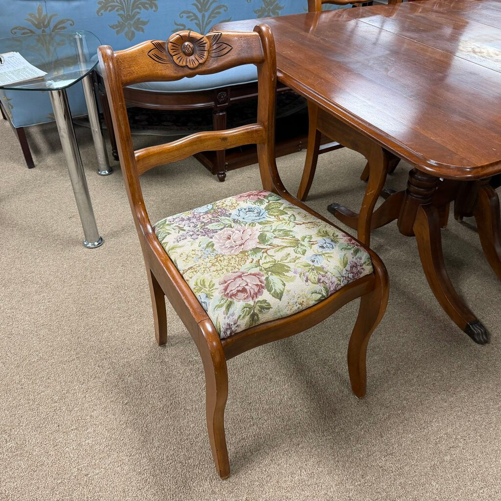 Vintage Drop Leaf Dining Table + 4 Chairs