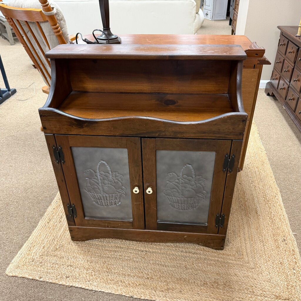 Small Cabinet w/Tin Front Doors