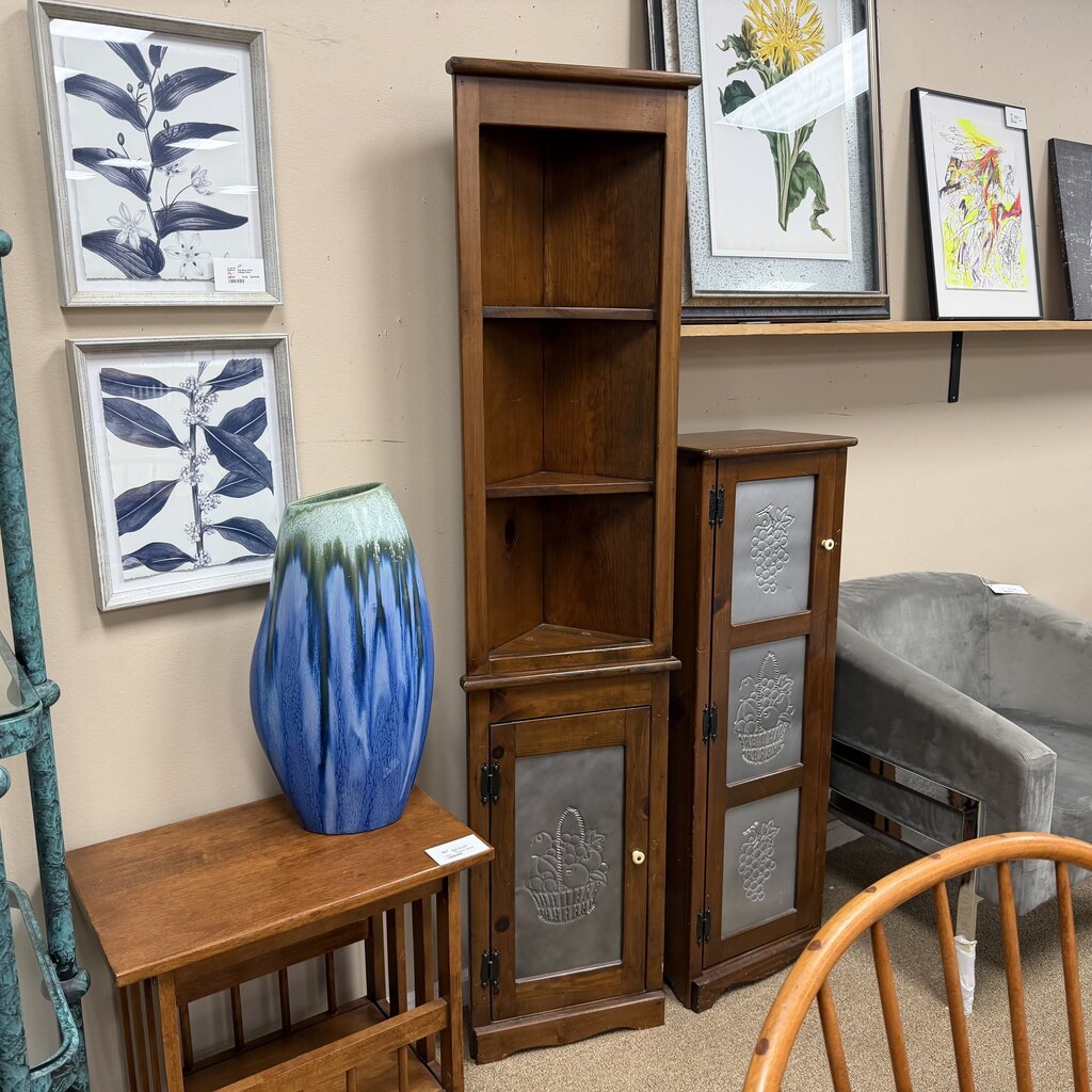 Corner Cabinet w/Tin Detailing