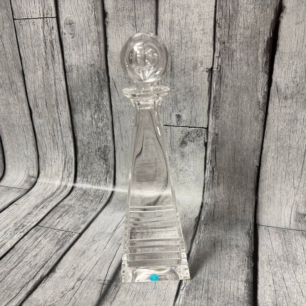 Engraved Crystal Decanter