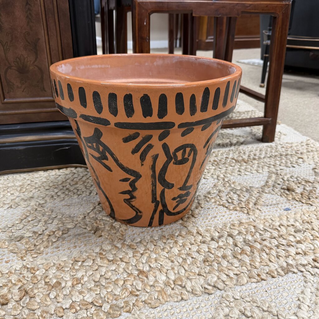 Hand Painted Terracotta Planter
