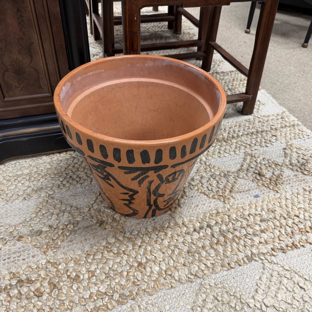 Hand Painted Terracotta Planter
