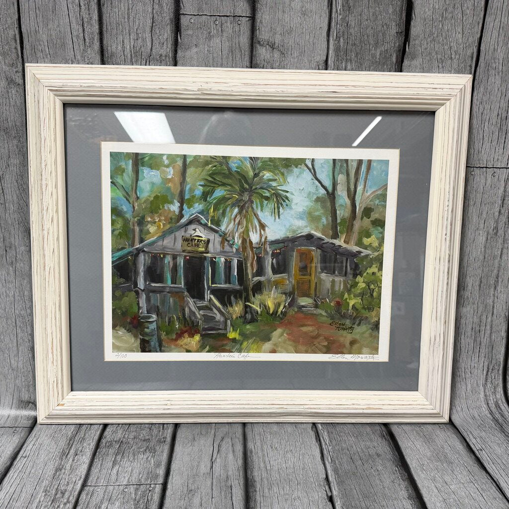 S/N "Hunter's Cafe (Shellmans Bluff)" Georgia Artist Print