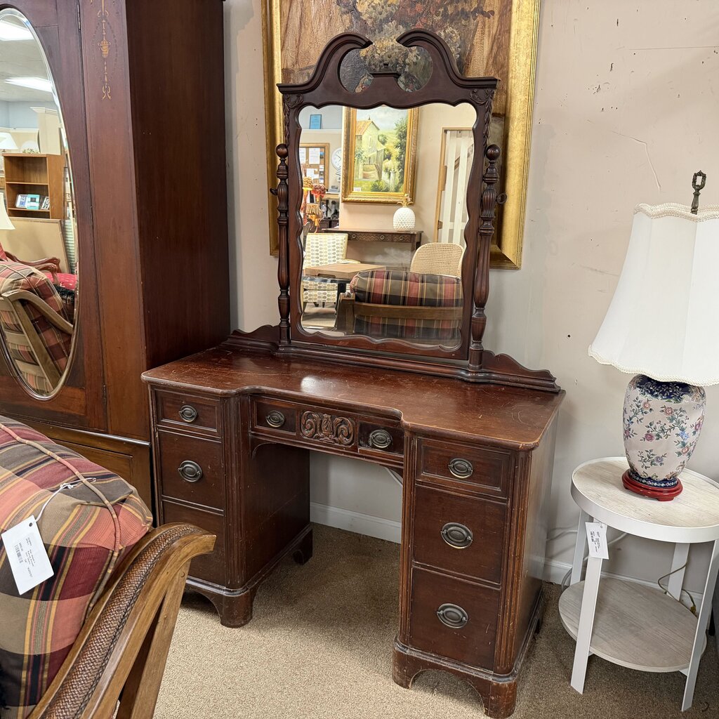 Antique Vanity w/Mirror