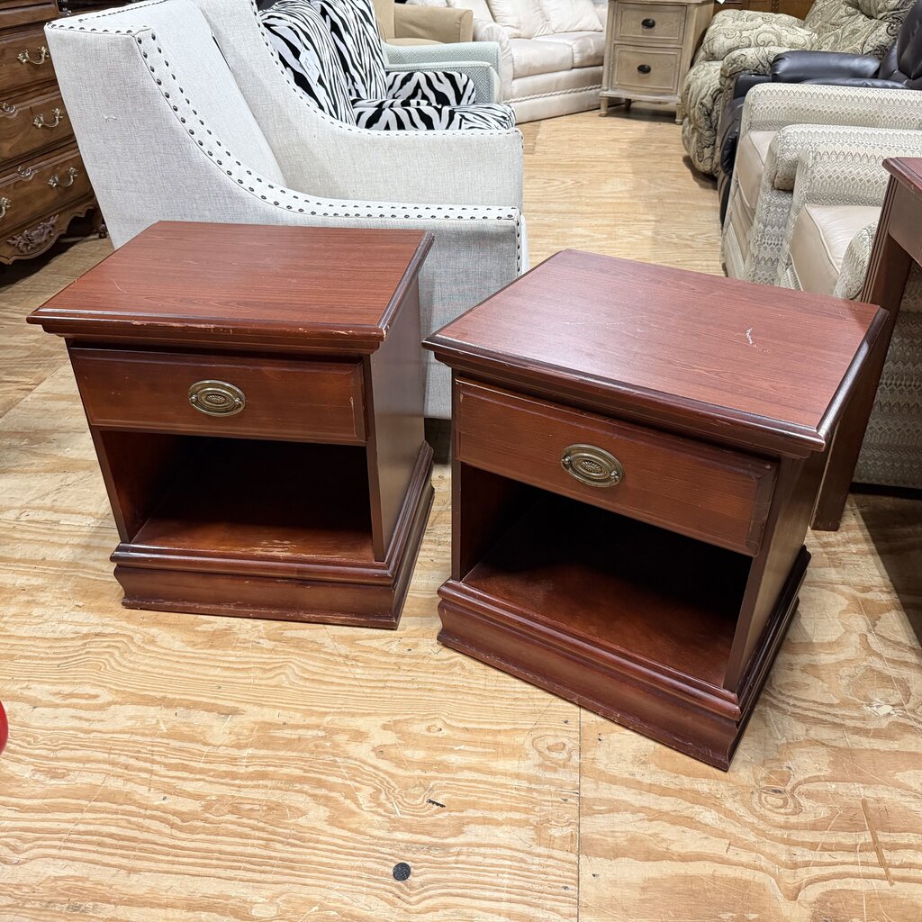 Pair 1-Dr Nightstands