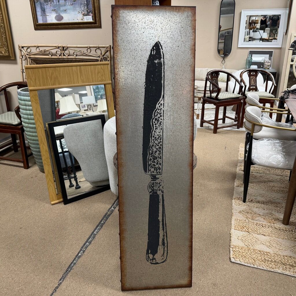 Metal Knife Decor